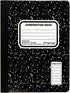 Top Flight Sewn Marble Composition Book, Black/White, College Rule, 9.75 x 7.5 Inches, 100 Sheets (41350)...