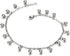 COOLSTEELANDBEYOND Stainless Steel Anklet Bracelet with Dangling Charms of Balls...