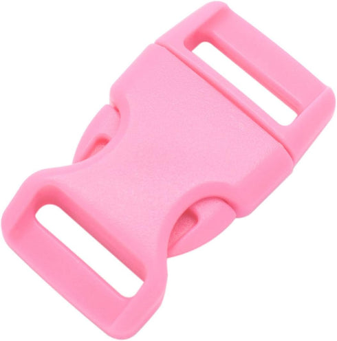 15 Pack Curved Side Quick Release Plastic Buckles for Paracord Bracelets Clasp 5/8 inch(15mm) Webbing/Backpack Straps...