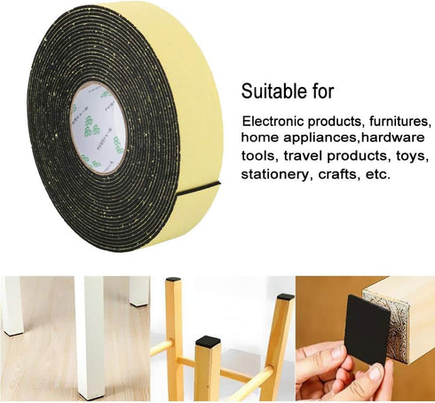High Density Foam Insulation Tape Adhesive, Seal, Waterproof, Plumbing, HVAC, Weather Tape for Windows, Pipes, Cooling, Air Conditioning, Weather ...