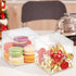 COMFECTO Clear Boxes for Favors 4x4x4, 50 pcs Transparent Giftbox for Macaron Cupcake Candy Cookies Ornament GiftsWedding Party Baby Shower, Singl...