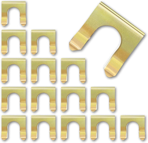 15 Pieces Brake Line Clips Metal Brake Line Retainer U Shaped, Brake Hose Bracket, Parking Brake Cable Clip Replacement Hose Retaining Clip Brake ...