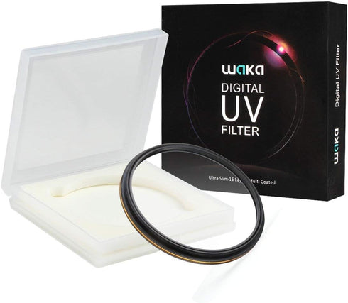 waka 52mm MC UV Filter - Ultra Slim 16 Layers Multi Coated Ultraviolet Protection Lens Filter for Canon Nikon Sony DSLR Camera Lens...