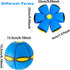 FlidRunest 2PCS Pet Toy Flying Saucer Ball, Flying Saucer Ball Dog Toy with 3 Light for Interactive Dog,Cats, Children's Foot Ball,Outdoor Games,C...