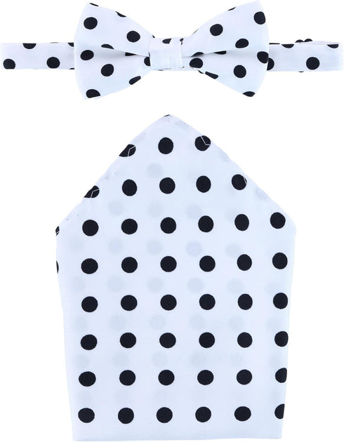CTM® Men's Polka Dot Bow Tie and Pocket Square...