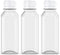 Axe Sickle 3 Pcs 8 Ounce Juice Bottles Plastic Milk Bottles Bulk Beverage Containers with Tamper Evident Caps Lids White for Milk, Juice, Drinks a...