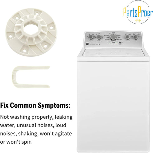 Upgraded Washing Machine Hub Kit W10528947 by PartsProer, Replaces Kenmore Crosley Whirlpool Washing Machine Parts W10396887, PS6012095, EAP6012095