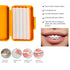 Portable Orthodontic Oral Care Kit - 2Pack - Travel Kit for Patients, Interdental Brushing Wax Floss Toothbrush Cleaning(Purple & Orange)...