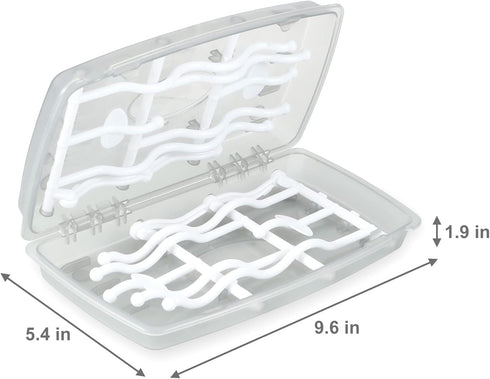 PandaEar Travel Bottle Drying Rack Space Saving| Portable Baby Bottle Dry Rack| Upright Vertical Collapsible Water Bottle Drying Rack| Dryer rack ...