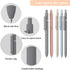 5pcs Gel Pens (0.5mm Tip), Retractable Quick Dry Black Ink Pens Fine Point Premium Cute Rolling Ball Smooth Writing Aesthetic Pens Comfort Grip fo...