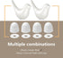 Toilet Bolt Caps, Include 2Packs Ceramic White Birds Toilet Bolt Covers & 4Packs Universal Toilet Bolt Caps, Cute Bathroom Decorative Toilet Floor...