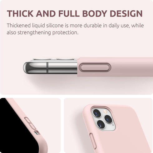 SURPHY Compatible with iPhone 11 Pro Max Case 6.5 inches, Thickened Liquid Silicone Phone Case (with Microfiber Lining) for iPhone 11 Pro Max 2019...