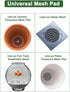 vensovo Mesh Pad for Flower Pots - 100 Pack 2 x 2 inch Bonsai Pot Bottom Grid Mat Mesh, Plant Drainage Mesh Screen with Hot Melt Edge, Round Plant...