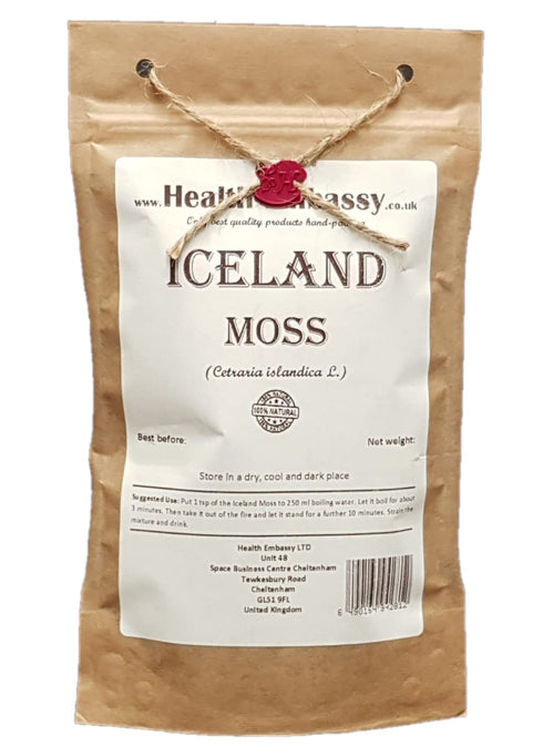 Health Embassy Iceland Moss | Cetraria Islandica L | Herbal Tea (50g)...