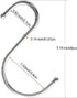 SumDirect S Hooks for Hanging - 100P 3inch Stainless Steel S Shaped Hooks,Metal Silver S Hooks...