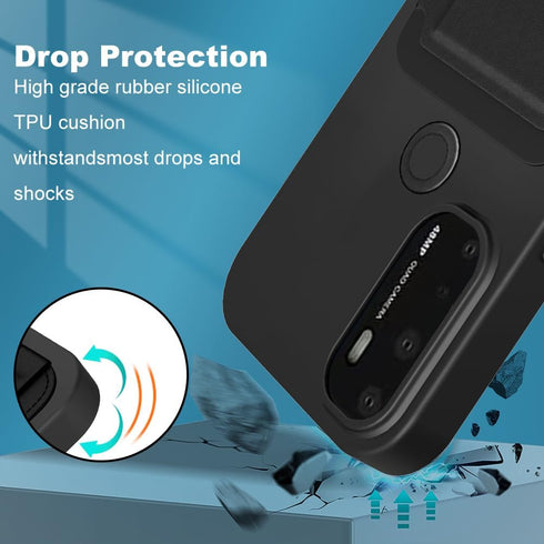 Case for AT&T Radiant Max 5G 6.8" / Cricket Dream 5G / Cricket Innovate 5G / AT&T Fusion 5G Phone Case with Tempered Glass Screen Protector Foldin...