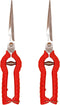 2 PACK Multifunctional Thin Fruit Scissors, P-905 Garden Pruner Shears Cutters with Anti-Slip Grip High-Grade Spring Lock Garden Pruner for Garden...