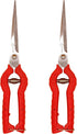 2 PACK Multifunctional Thin Fruit Scissors, P-905 Garden Pruner Shears Cutters with Anti-Slip Grip High-Grade Spring Lock Garden Pruner for Garden...
