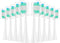 Replacement Toothbrush Heads 10 Pack Compatible with AquaSonic Black Series, Vibe Series, Black Series pro, and Duo Series pro Electric Toothbrush...