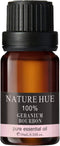 Geranium Bourbon Essential Oil - 10 mL (1/3 oz) - Pure, Natural, Therapeutic Grade - for Diffuser, Massage, Skin & Hair Care - Balancing and Uplif...