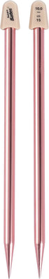 Susan Bates 10-Inch Silvalume Single Point Knitting Needle, 10mm, Salmon......