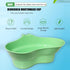 Emesis Basin,Arc Design Bed Mouthwash Cup,Brush Patient Mouthwash Basin Teeth with Wide Mouth,Oral Care Brush Teeth Plastic Vomit Basin Cup,for El...