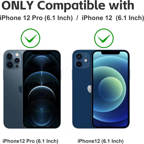 Matte Privacy Screen Protector for iPhone 12Pro and iPhone 12 Screen Protector Anti-Glare, Anti-Spy Tempered Glass Film, Smooth and Responsive Tou...