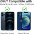 Matte Privacy Screen Protector for iPhone 12Pro and iPhone 12 Screen Protector Anti-Glare, Anti-Spy Tempered Glass Film, Smooth and Responsive Tou...