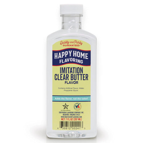 Happy Home Imitation Clear Butter Flavoring, Non-Alcoholic, Certified Kosher, 7 oz....