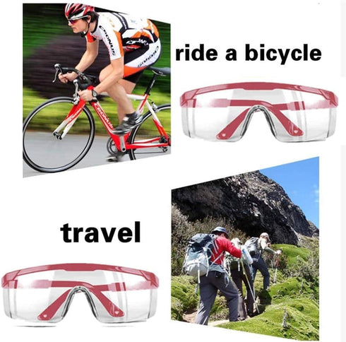 mozeeda 5 PACKS Safety Glasses Goggles, Men Women Clear Anti-fog UV400 Protection Eyeglasses Adjustable Temples ANSI Z87 Eyewear Protection Anti-S...