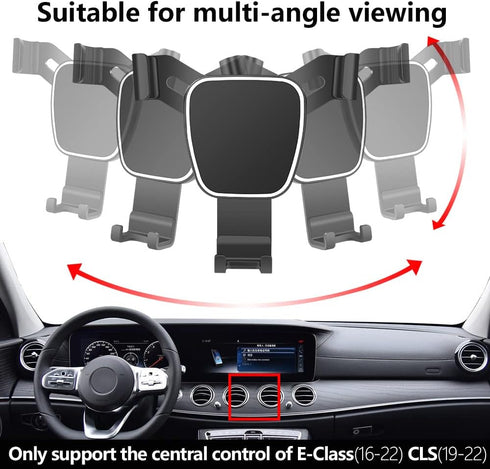 Car Phone Holder for 2016-2023 Mercedes Benz E Class E300 E200 E260 E220d 2018-2023 CLS Class CLS350 CLS450 Auto Accessories Navigation Bracket In...