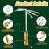 Innovative Weeder Puller Garden Hand Tool - with Double Head (Hoe & Cultivator) - for Easy Remove Weeders & Loosing Soil...