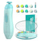 Baby Electric Nail Trimmer with LED Light 10 Grinding Heads Safe Electric Baby Nail File Whisper Baby Nail Polish Grooming Kit for Newborn Toddler...
