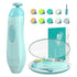 Baby Electric Nail Trimmer with LED Light 10 Grinding Heads Safe Electric Baby Nail File Whisper Baby Nail Polish Grooming Kit for Newborn Toddler...