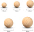 Blulu 88 Pieces Round Wooden Balls for Craft-Unfinished Round Natural Balls for DIY Craft Projects Jewelry Making, 5 Sizes...