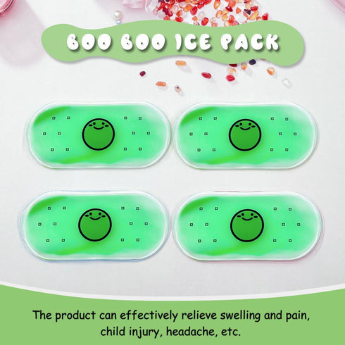 Boo Boo Ice Packs for Kids Toddler Reusable Baby Ice Pack, Kids Ice Pack, Hot or Cold Pack Gel Cooling Pad, for Pain Relief, Tired Eyes, Child Inj...