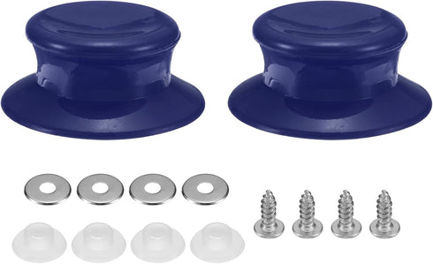 uxcell 2pcs Pot Pan Lids Replacement Knob, Plastic Pan Cover Holding Handles Fits Skillets and Kitchen Cookware Covers, Purple...