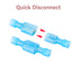 160PCS 16-14 AWG Female Nylon Spade Connector Blue Electrical Quick Disconnect Wire Connectors Kit - Tinned Copper Wire Spade Terminals Automotive...