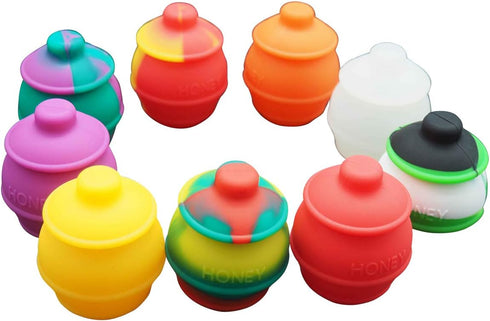 Gentcy 35ml 3p Silicone Containers Jars Honey Pots Multi Use...