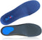 Dr. Foot Full Orthotics Shoe Insoles - Arch Support Inserts Correct Flat Feet, Over-Pronation, Fallen Arch (L - W10.5-12 | M9.5-11) Blue&Black...
