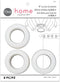 Dritz Home 1" Plastic Curtain Grommets, 8 Sets, White...