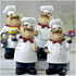 American Holding Spoon Resin Chef Figurine Model Cooking Crafts Statue Ornament for Home Bar Shop Restaurant Coffee Tabletop Kitchen Housewarming ...