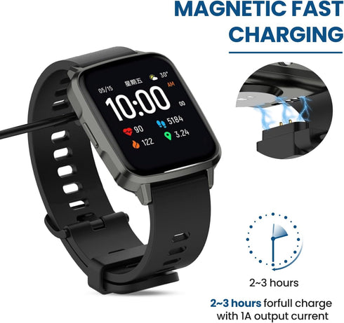 Compatible with TOZDTO/LUOBA/MVEFOIT/WZWNEER/DXPICR Smart Watch Charger, Replacement USB Charging Cable Magnetic Charger for TOZDTO/LUOBA/MVEFOIT/...