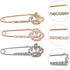 3Pcs Crown Safety Pin Women Crystal Brooch Pins Sweater Shawl Clips Rhinestone Brooches New Year Valentines Day for Women Men...