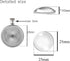 OBSEDE 80pcs Pendant Bezels and Clear Cabochon Domes Set for Photo Pendant Resin Craft Jewelry Making, 40pcs Silver Pendant Trays with 40pcs Trans...