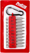 Assorted screwdrive bits, 2 In. Square #1, #2, #3, S2 Steel, 10 pieces...