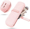 2 x Portable Cosmetic Bag with Adhesive Tape, 1 x Silicone Makeup Brush Holder + 1 x Makeup Sponge Holder, Brush Cosmetic Bag, Makeup Brush Organi...