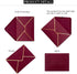 50 PCS Invitation Envelopes A7 Size, Burgundy Envelopes 5 x 7 Inch V-Flap Mailing Card Envelopes Quick Seal Envelopes with Gold Border for 5x7 Car...