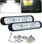 Chelhead 12V Mini Led Light Bars 5.7 Inch 6500K White Backup Daytime Running Lights 24V Trucks Side Marker Indicator Lighting Compatible with ATV ...