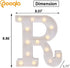 Pooqla LED Marquee Letter Lights Sign, Light Up Alphabet Letter for Home Party Wedding Decoration R...